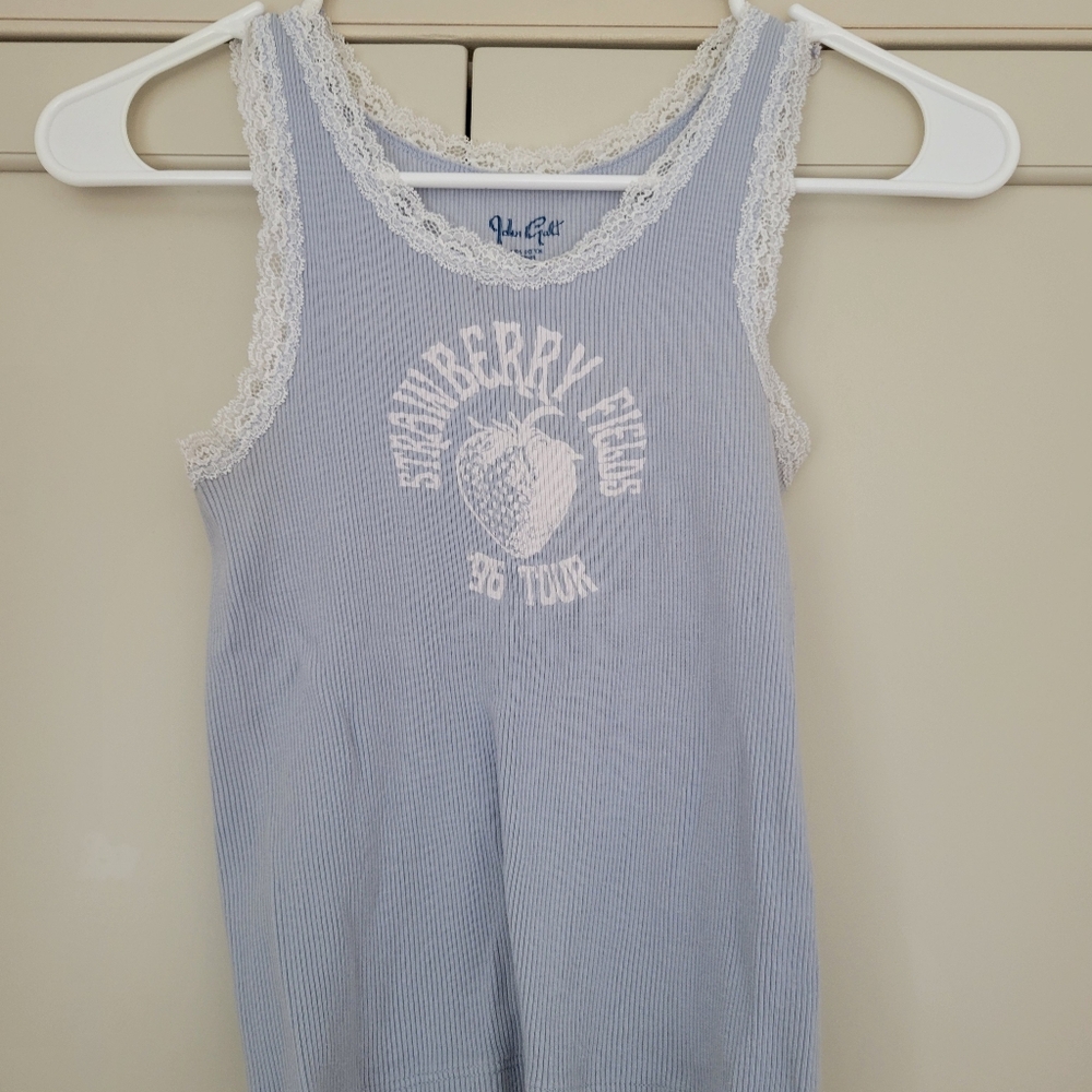Brandy Melville John Gault Strawberry Fields Tank OS